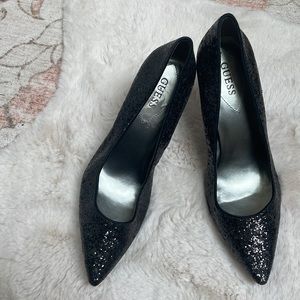 Black Guess heels, size 9.5